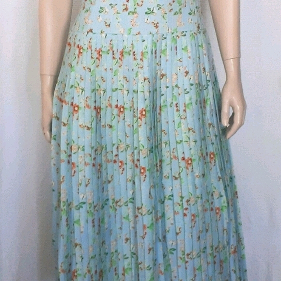 AMUR | Linen-Blend Strapless Midi Dress - Picture 12 of 14